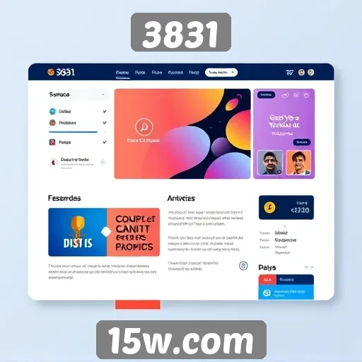 Análise da interface do usuário do site 3831
